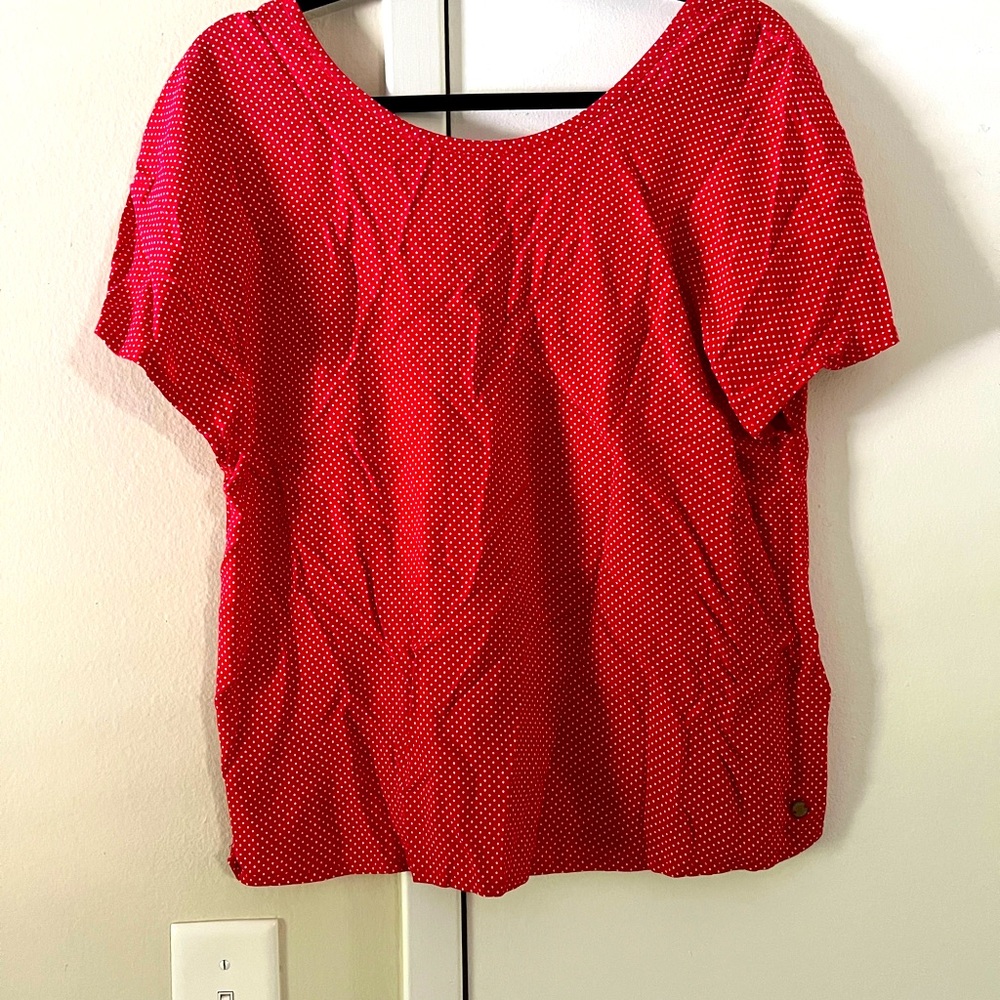Red Polka Dot Top